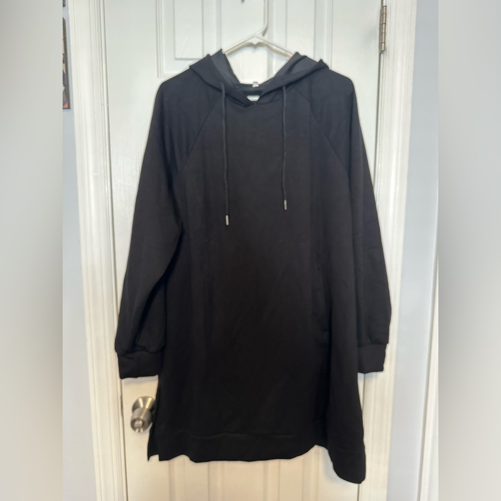 Long Black Hoodie XXL NWOT